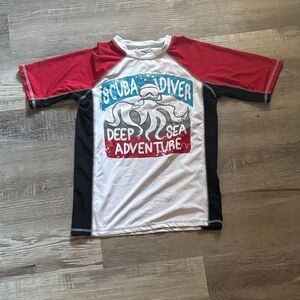 OP Kids Swim Rashguard "Scuba Diver Deep Sea Adventure"